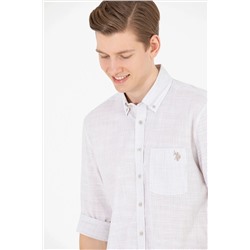 Erkek Taş Uzun Kollu Gömlek