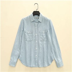 Женская рубашка свободного кроя, экспорт  ✔️Fahert*y Цена в оф.магазине 138$