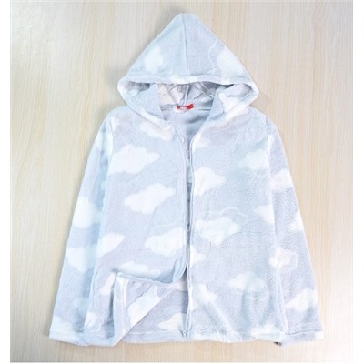 Женская кофта с капюшоном и застежкой-молнией