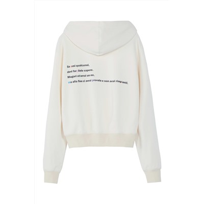 Sudadera con capucha Crudo