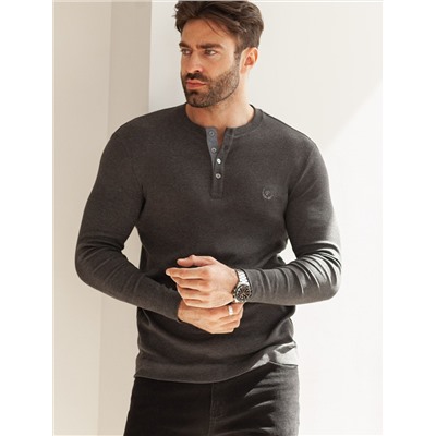 Лонгслив из премиального хлопка с эластаном