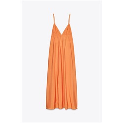 FLOWING STRAPPY MIDI DRESS