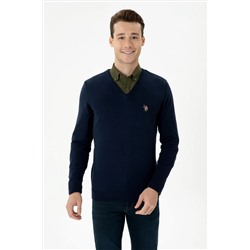 Erkek Lacivert Basic Kazak