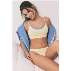 Sujetador top Seamless amarillo floral