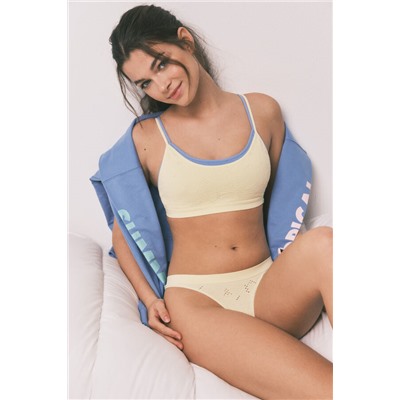 Sujetador top Seamless amarillo floral