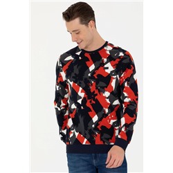 Erkek Lacivert Bisiklet Yaka Sweatshirt