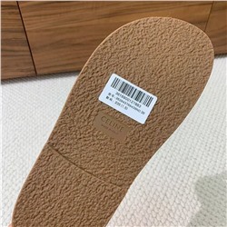 Женские шлепки СЕЛИ*Н (лен + натуральная кожа)