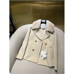 Max mara пальто кашемир воротник норка