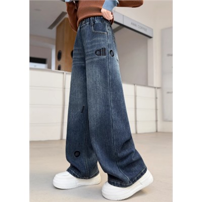 Утепленные джинсы для девочек