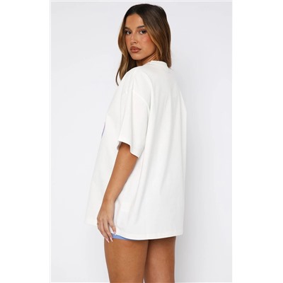 Free Spirited Oversized Tee White