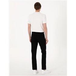 Siyah Straight Fit Jean Pantolon