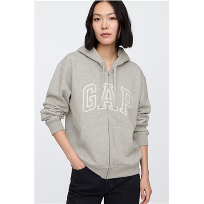 Relaxed Gap Logo Zip Hoodie