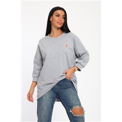 24414 Джемпер удлиненный с лейблом