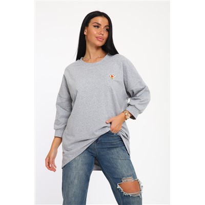 24414 Джемпер удлиненный с лейблом