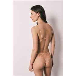 Braga brasileña tira encaje naranja