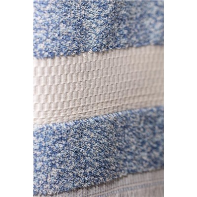 Brest İpliği Boyalı Yüz Havlusu - Mavi - 50x85 cm - Natural Koleksiyon