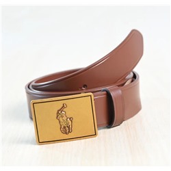 Мужской кожаный модный ремень с металлической пряжкой RALPH LAURE*N