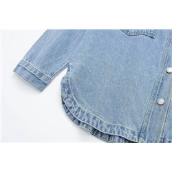 Женская джинсовая куртка-рубашка  В стиле ЗАР*А