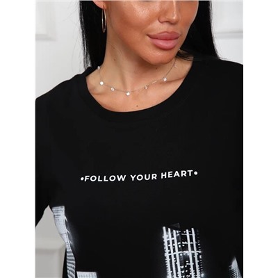 Лонгслив с рисунком Город Арт. 1097