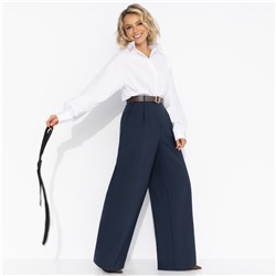 Брюки с высокой посадкой, Легкой походкой (deep blue)