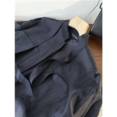 Лёгкая воздушная женская блузка из смесового тенселя  ЗАР*А