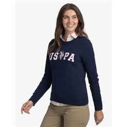 USPA LOGO CREW NECK SWEATER