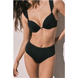 Braga bikini efecto moldeador negra