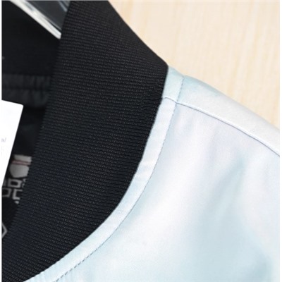 Мужская модная куртка  глянцевая, с цветными блоками, с принтом пейзажа