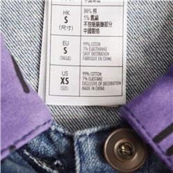 Женская джинсовая куртка Disne*y 😍  Яркая , с контрастными рукавами, нашивками свободного кроя  Оригинал, экспорт