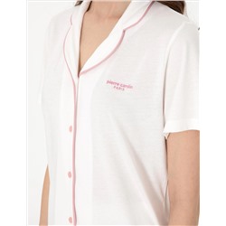 Krem Pijama Takımı