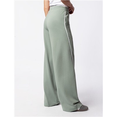 Свободные брюки  из тонкого премиального футера с эластаном