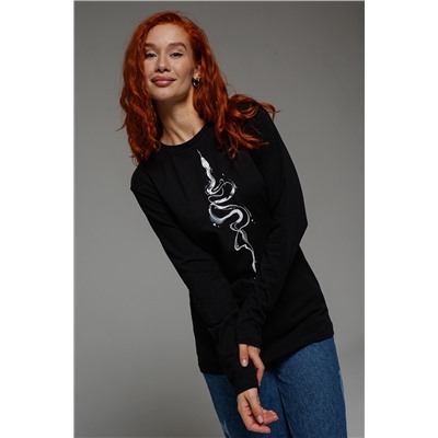 8516 Футболка с длинным рукавом женская