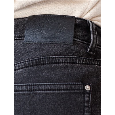 Прямые джинсы из эластичного денима на флисе