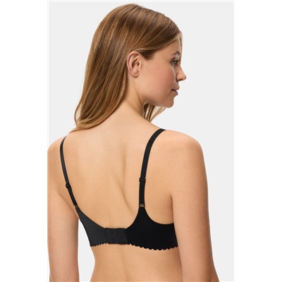 Sujetador triángulo con aros de microfibra