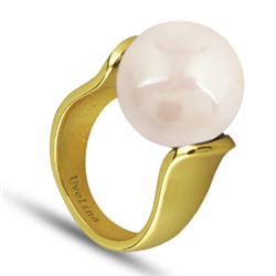 Кольцо (Майорка 16мм нежный персик; покрытие золото), Есть комплект