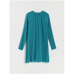 Midikleid Plisseestoff