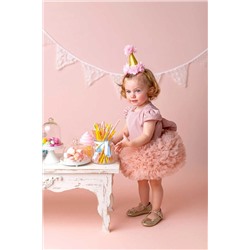 magu Kız Bebek Pudra Tütülü Elbise Queen New Candy MaguP