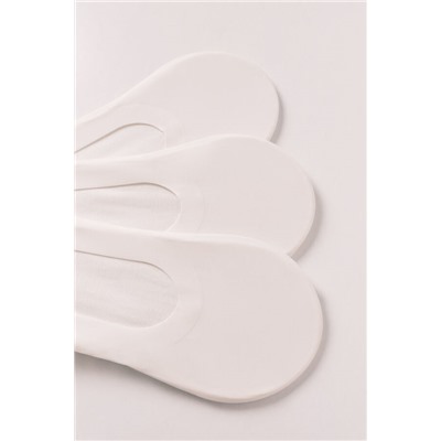 Pack 3 calcetines invisibles blancos