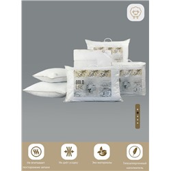 Подушка стеганая SELENA 'GOLD LINE' 70х70 см, микрофибра, овечья шерсть