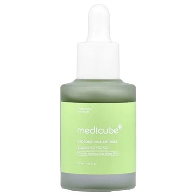 Medicube, Exosome Cica Ampoule , 1.01 fl oz (30 ml) Успокаивающая сыворотка с экзосомами центеллы и чайного дерева