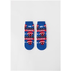 Stoppersocken mit weihnachtlichem Marvel-Motiv für Kinder