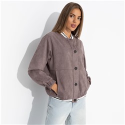 Бомбер из мягкой замши, Любуйся мной (коричневый)