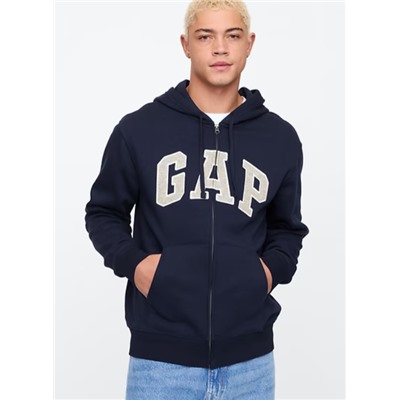 Adult Relaxed Gap Logo Zip Hoodie