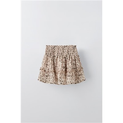 ANIMAL PRINT BERMUDA SKORT