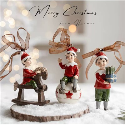 Елочные игрушки в ретро стиле 🎄Материал: смола. Набор 2 шт