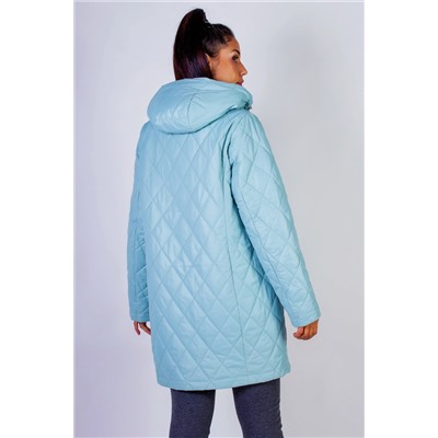 Элегантная демисезонная куртка с капюшоном Клетка арт.339