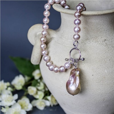 Бусы серебро 01417S3D7.45