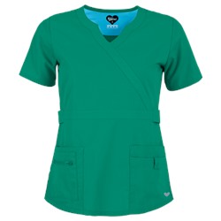 UA Butter-Soft STRETCH Scrubs Contemporary Fit Mock Wrap Top