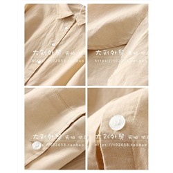 Женская рубашка из смесового льна