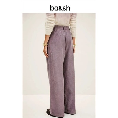 Плотные вельветовые хлопковые брюки с высокой талией